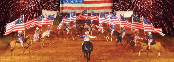 Branson The Dixie Stampede is one of the most popular shows in Branson. Photo courtesy of Branson/Lakes Area CVB.