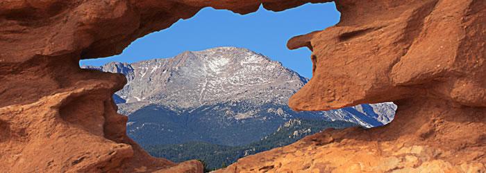 Colorado Springs At the foothills of the "Garden of the Gods" in the Rocky Mountains.  